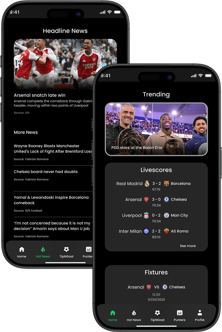 TipNGoal App Preview
